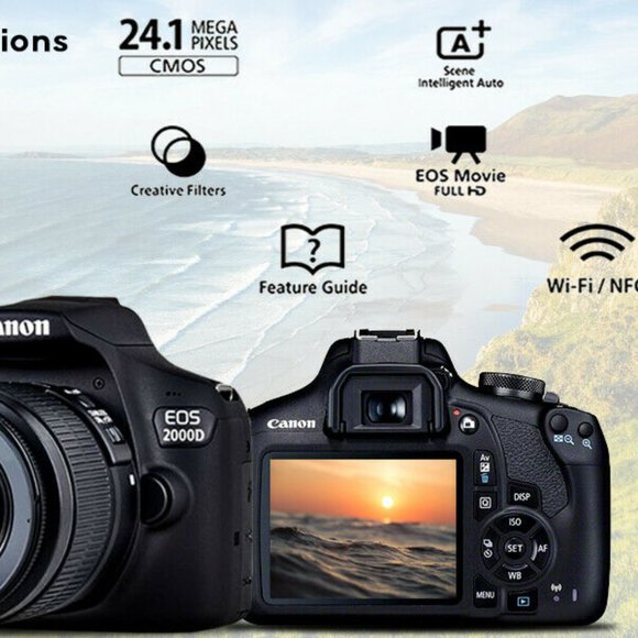 Canon EOS 2000D / Rebel T7 DSLR Camera with 18-55mm Lens + Creative Kit - Picture 3 of 4